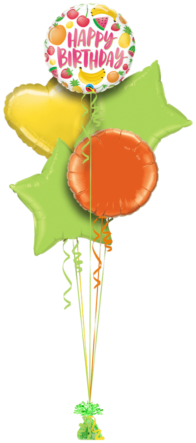 Birthday Fruits Balloon Bunch
