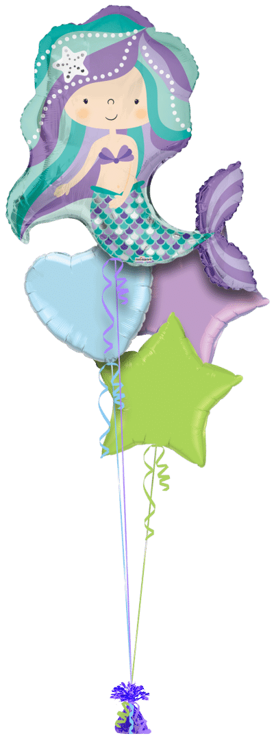 Sparkling Mermaid Balloon Bunch