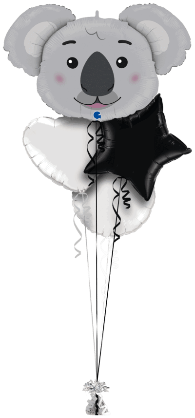 Koala Head Balloon Bunch