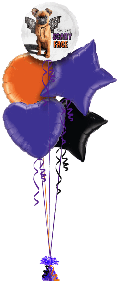 This Is My Scary Face Balloon Bunch