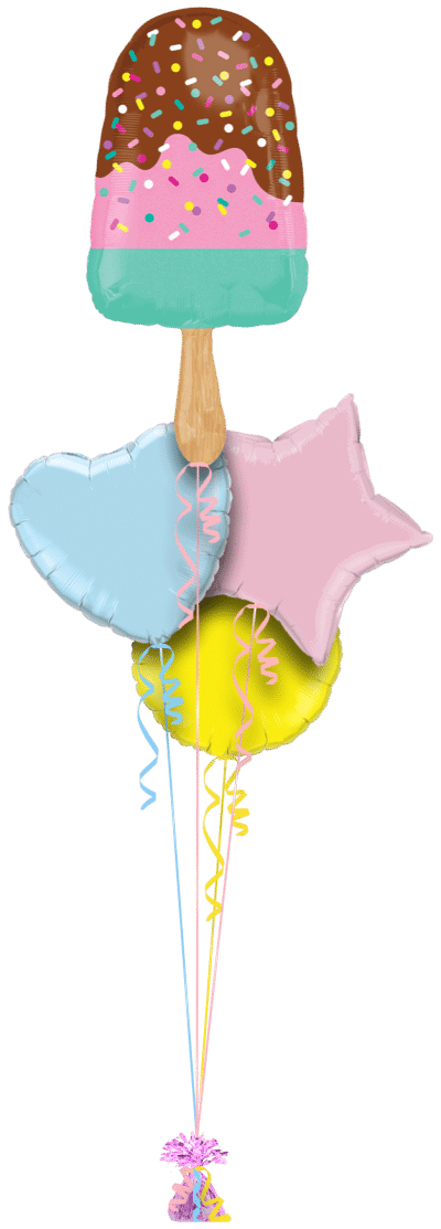 Fab Lolly Smile Balloon Bunch