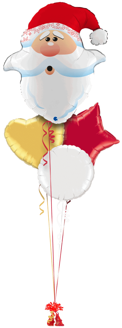 Ho Ho Ho Santa Balloon Bunch