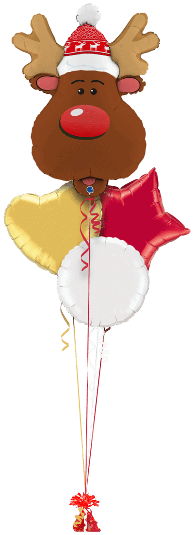 Winter Reindeer Balloon Bunch