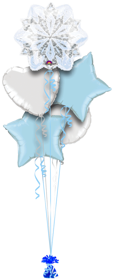 Snowflake Balloon Bunch