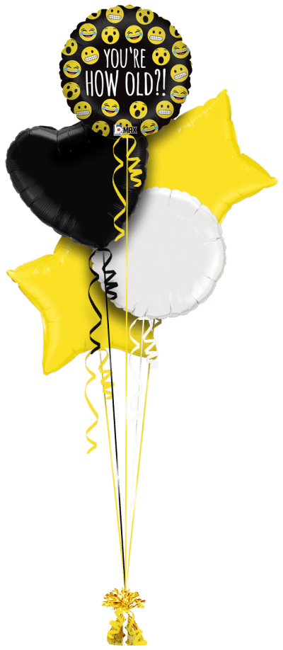 Emoji How Old Balloon Bunch