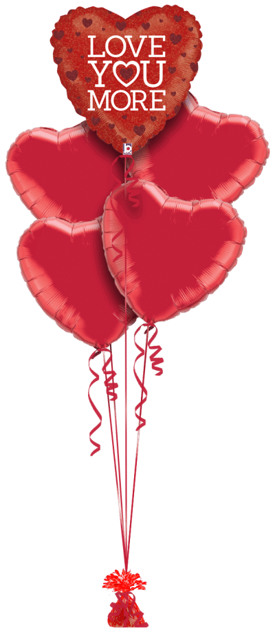 Love You More Balloon Bunch