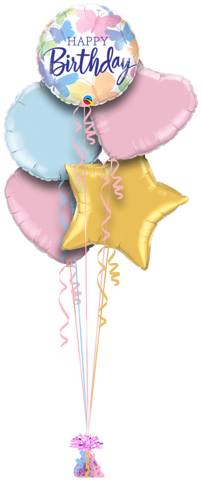 Birthday Butterflies Balloon Bunch