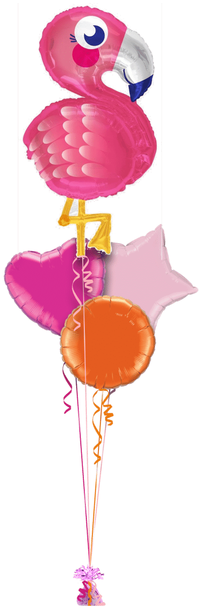 Giant Flamingo Balloon Bunch