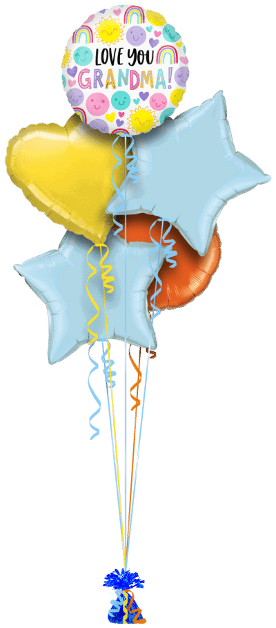 Love You Grandma Balloon Bunch