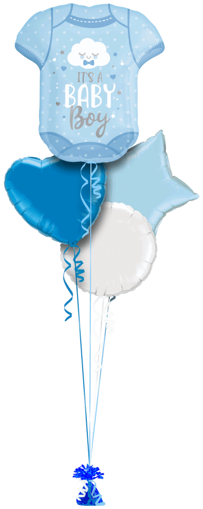 Baby Boy Onesie Balloon Bunch