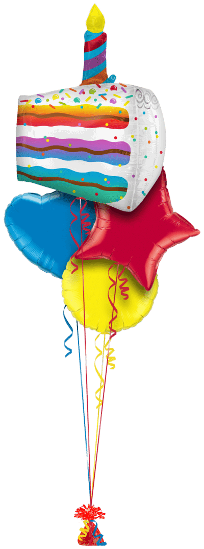 Cake Slice Balloon Bunch