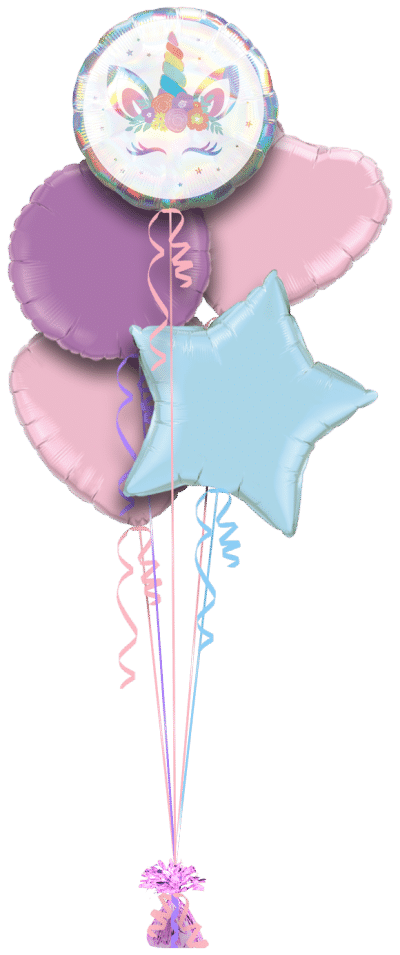 Unicorn Party Balloon Bunch