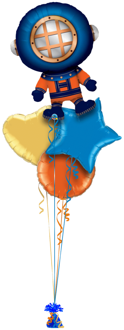 Deep Sea Diver Balloon Bunch