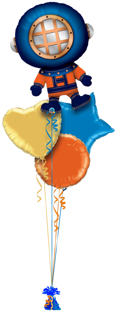 Deep Sea Diver Balloon Bunch