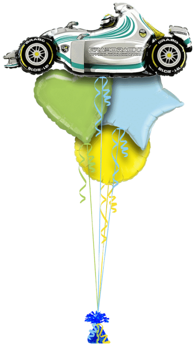 Racing Car Balloon Bunch