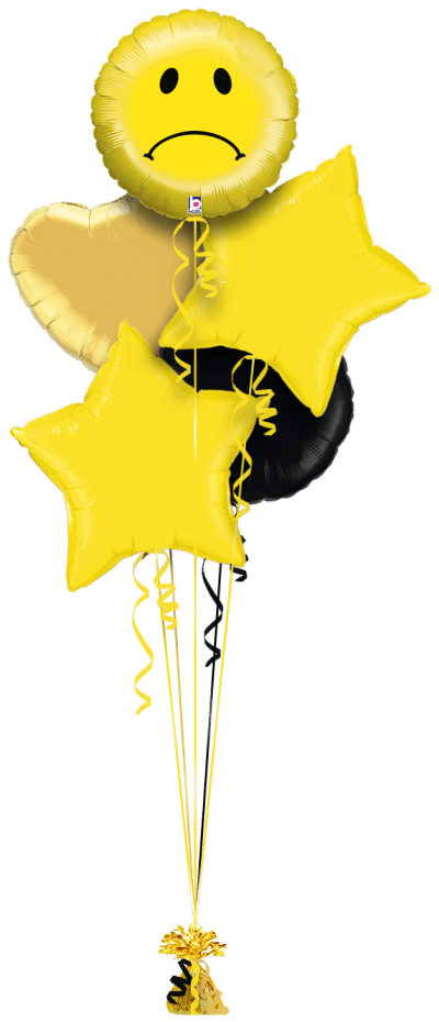 Sad Face Emoji Balloon Bunch