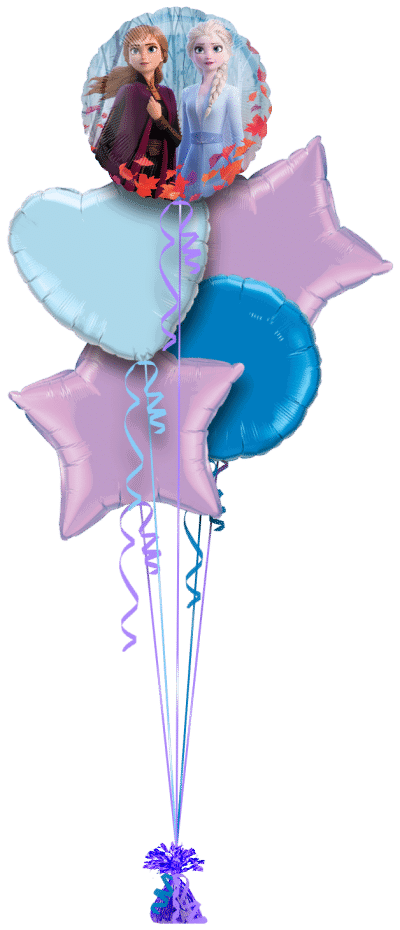 Anna and Elsa Frozen Balloon Bunch