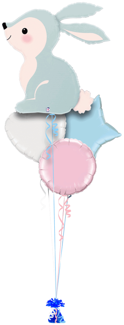 Balloon Inflatable Rabbit Blue Baby Blue Bunny Balloon Delivery - Balloon Monkey