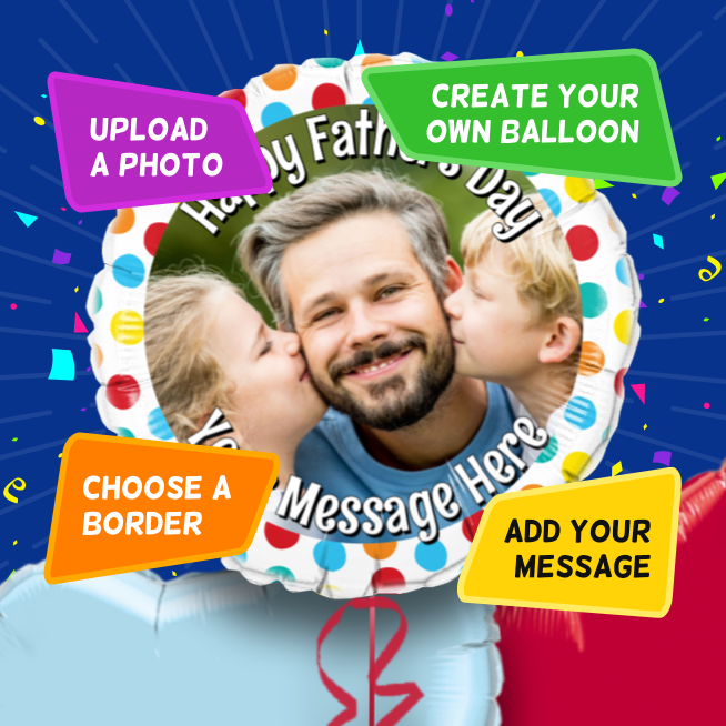 An example of a Father's Day photo balloon