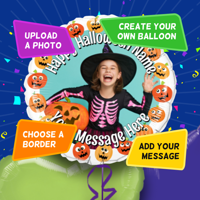 An example of a Halloween photo balloon