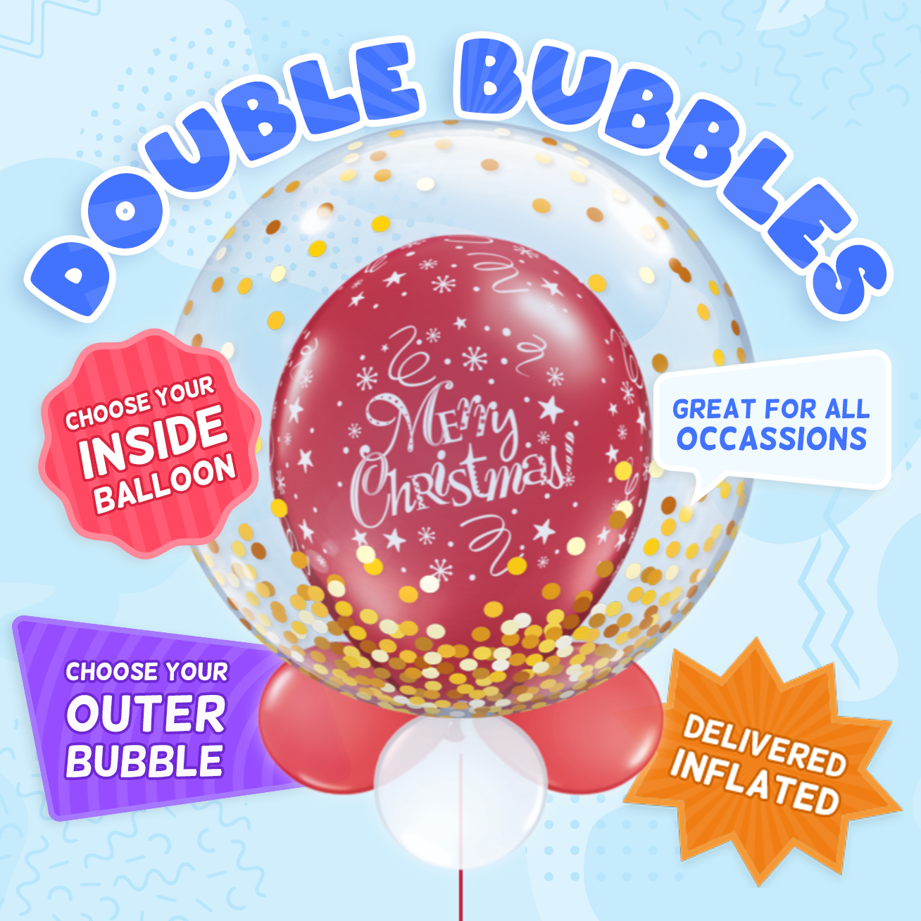 Christmas Balloons - Helium Balloon Gift Delivery UK
