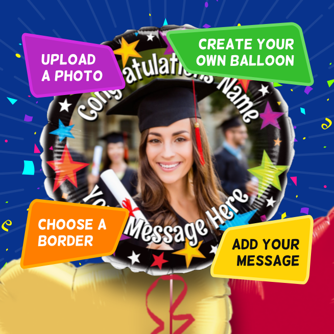 An example of a Graduation photo balloon