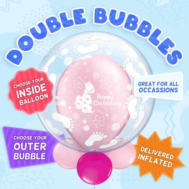 An example of a Religious double bubble balloon