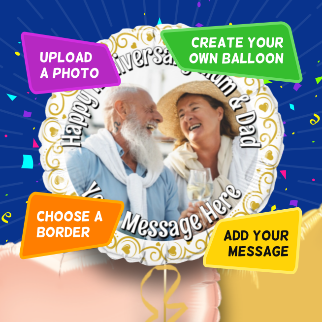 An example of a Anniversary photo balloon